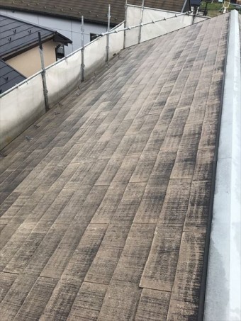 屋根洗浄後