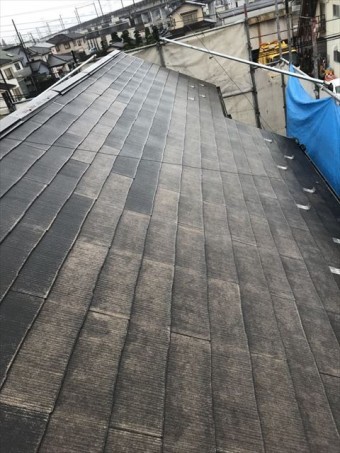 屋根洗浄後
