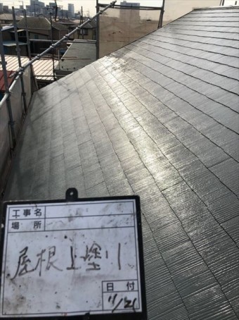 屋根遮熱塗装