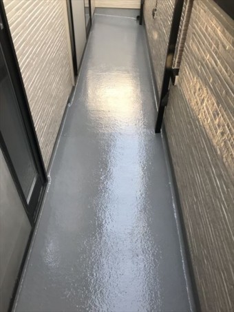 ベランダ防水塗装後