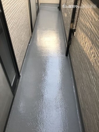 ベランダ防水塗装後