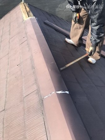屋根板金取り外し