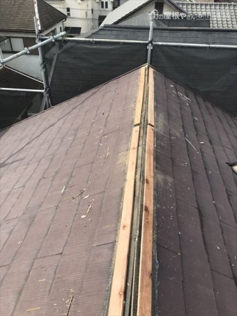屋根下地付け替え