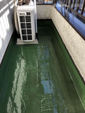 ベランダ洗浄後