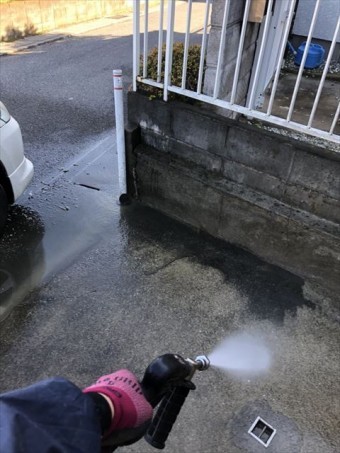 駐車場洗浄