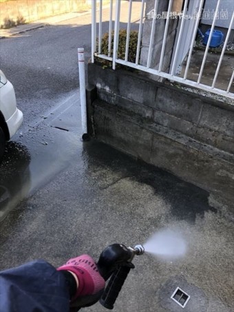 駐車場洗浄