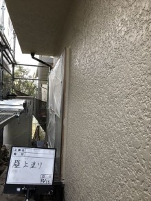 外壁上塗り後