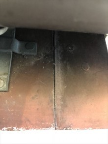 破風コーキング前