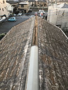 屋根棟板金破損