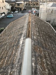 屋根棟板金破損