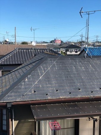 屋根棟板金破損