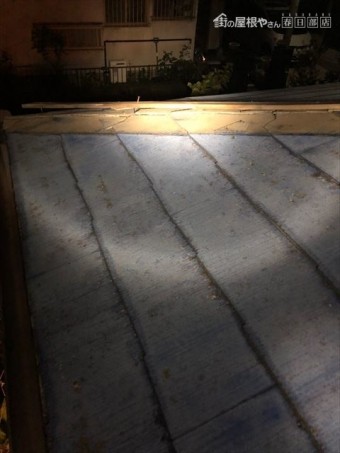 屋根棟板金破損