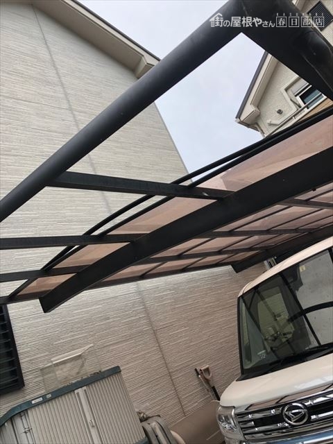 カーポート屋根飛散