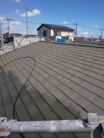 春日部屋根遮熱塗装