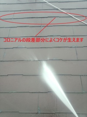 コロニアル屋根洗浄