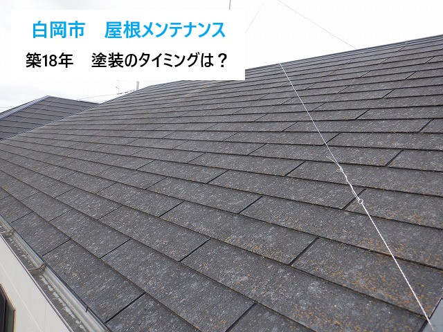 白岡市 屋根メンテナンス!色あせは劣化のサイン?築18年のお住まいを守る塗装のタイミングとは