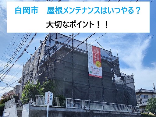 白岡市　屋根メンテナンスはいつやる？雨漏りする前に知っておきたい大切なポイント