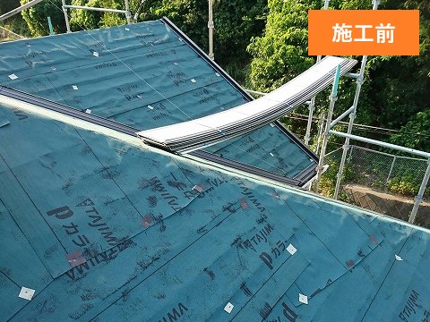 タフワイドで屋根葺き替え工事を実施しました♪