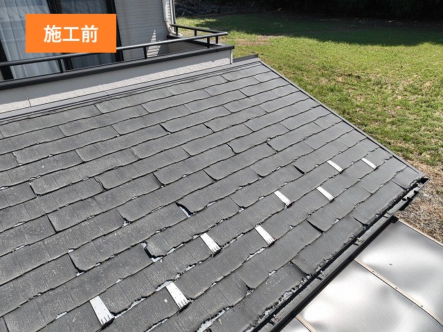 屋根工事を実施！問題のあるパミール屋根から金属屋根に♡