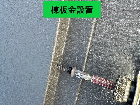 ステンレスビスで固定