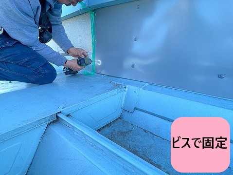 ビスで固定