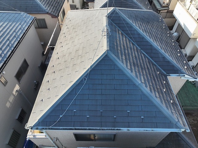 経年による屋根の塗装の劣化