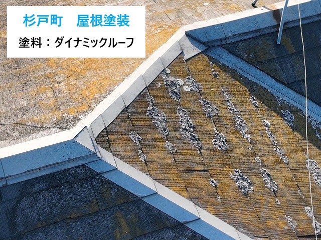 杉戸町　一般住宅に多いスレート屋根を実際に屋根塗装しました！前回の点検後にご依頼いただいた施工レポート