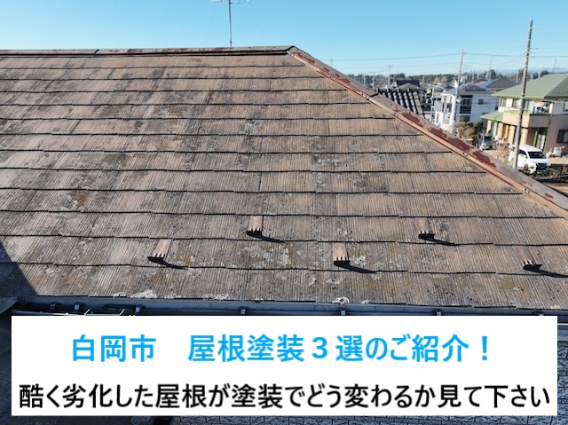 白岡市　屋根塗装３選のご紹介！耐水性・耐久性の為に屋根塗装を実施しましょう！