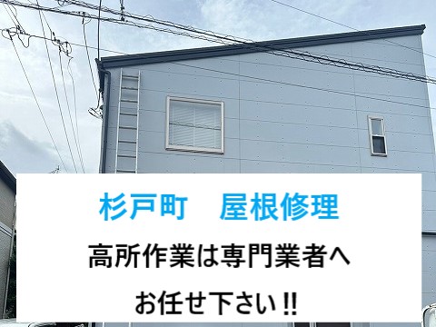 杉戸町　屋根修理！浮いた鉄製の釘！ステンレス製のビスへ交換工事！