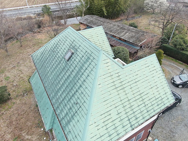 色あせた屋根