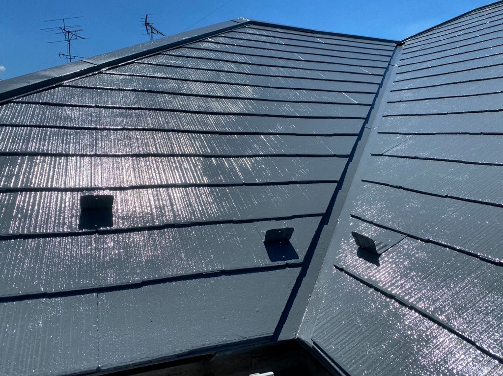 屋根塗装後