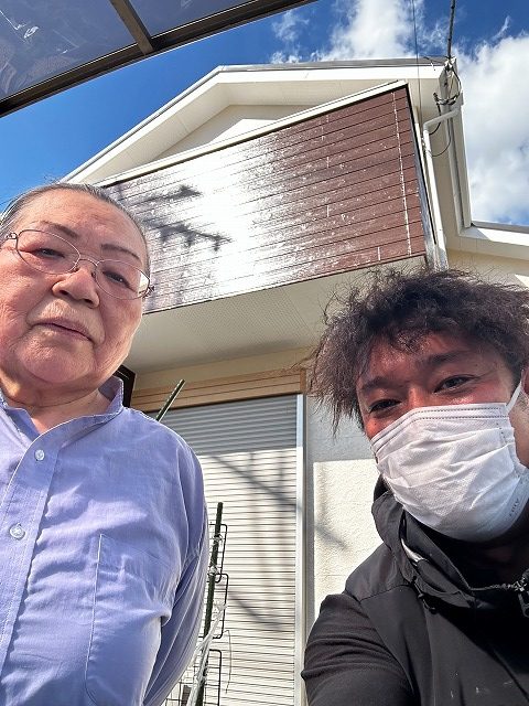 久喜市で屋根カバー工法・外壁塗装工事を行ったお客様よりお言葉をいただきました♪