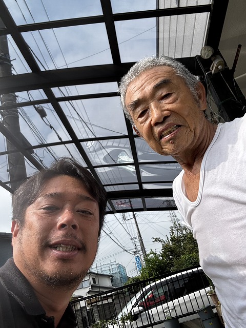 杉戸町でカーポート屋根交換工事を行ったお客様より嬉しいお言葉をいただきました♪