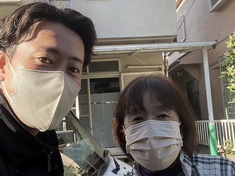 スレート屋根材差し替え・棟板金補修工事を行ったお客様よりお言葉をいただきました♪