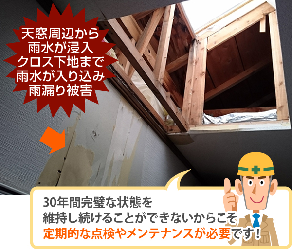 天窓雨漏り　明かり取りの魅力と潜むリスクをご紹介！