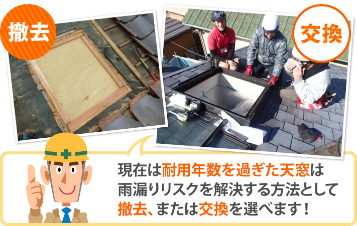 天窓周りの劣化…雨漏りの原因に！