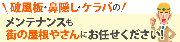 安全かつスムーズに屋根の点検・修理を行うために、作業前に仮設足場を設置しました。