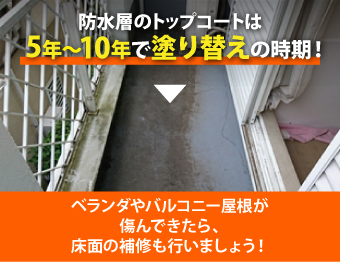 ベランダの床放置してない？