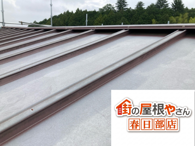 久喜　瓦棒　屋根　カバー工事