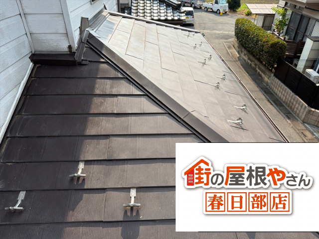 加須　棟板金交換　部分工事