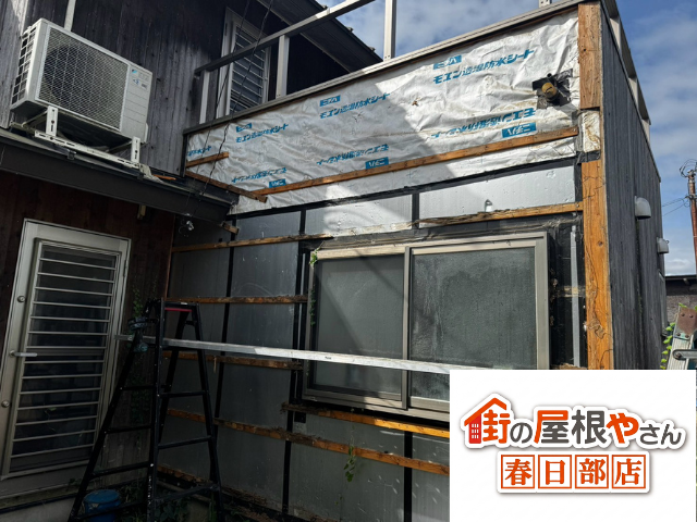久喜　外壁　部分張替え