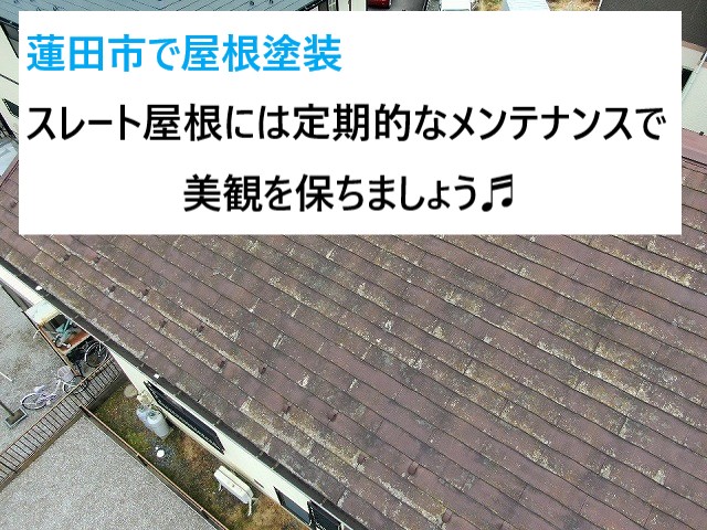 蓮田市で屋根塗装！スレート屋根は定期的なメンテナンスの実施で美観を保ちましょう♬